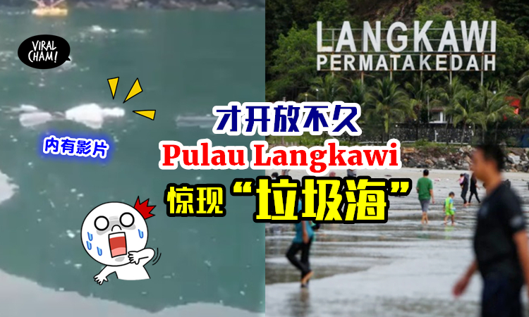 好肮脏的大海😠】Pulau Langkawi开放几天⚡已经变成“垃圾海”！