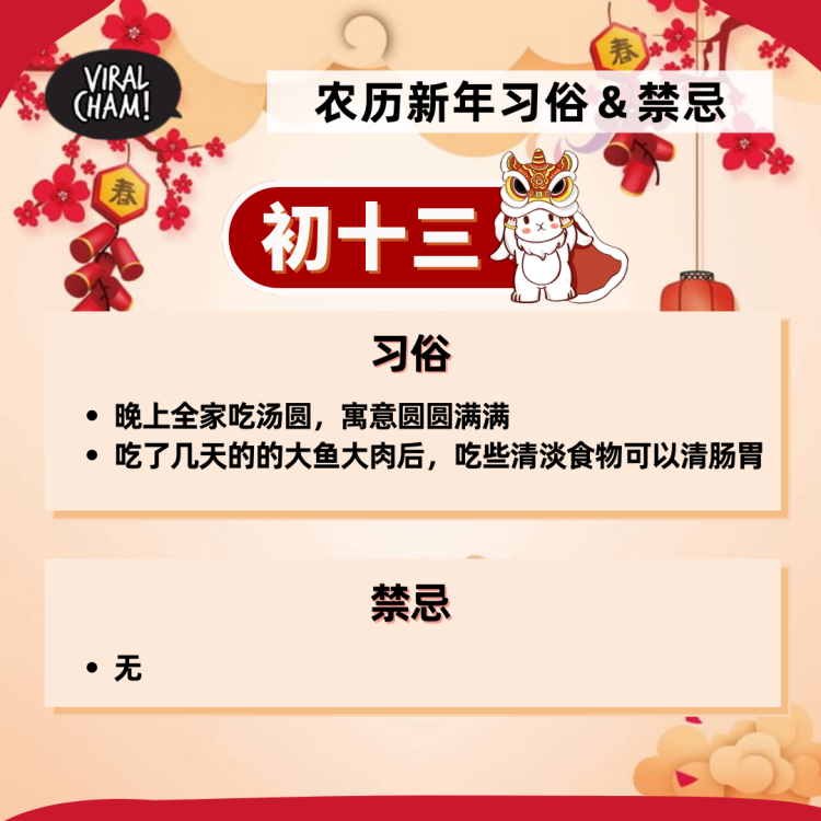 【过年习俗&禁忌 】盘点农历新年「除夕夜到年十五🧨」这些事需多加注意‼️