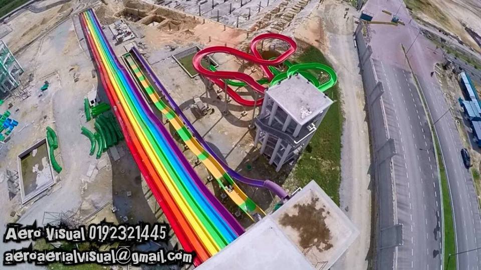 Water theme park baru under construction di Bangi2