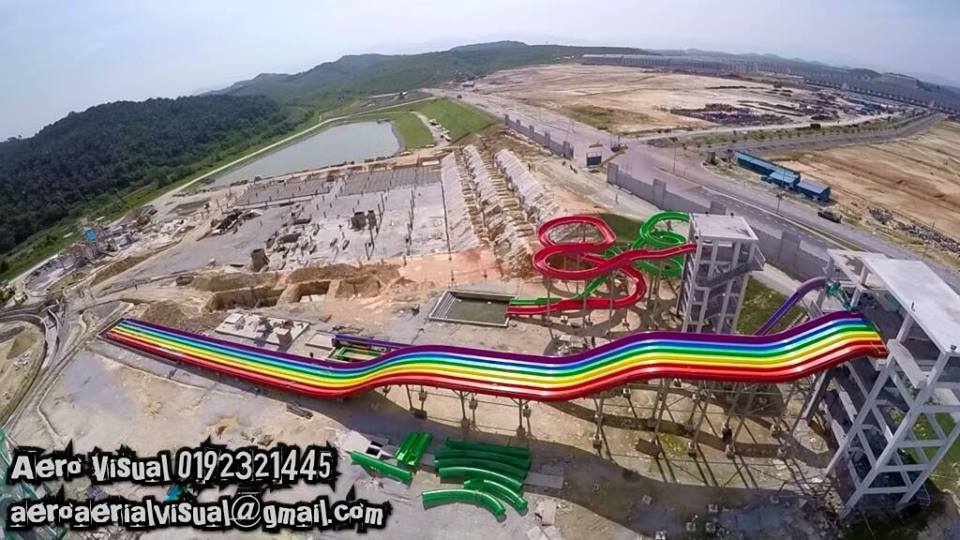Water theme park baru under construction di Bangi3