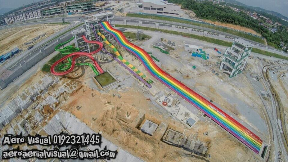 Water theme park baru under construction di Bangi4