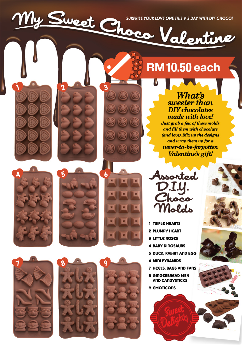 chocolate mold-a4 1board