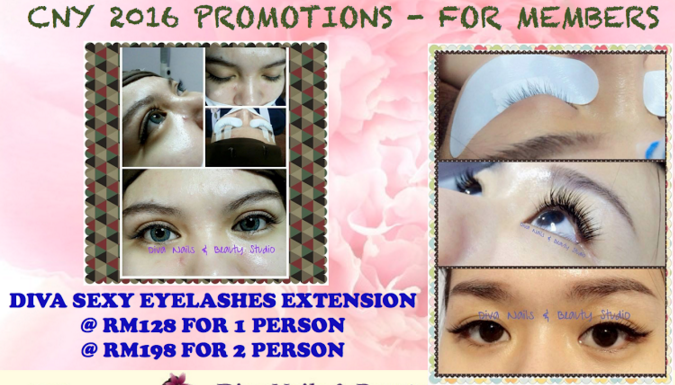 diva nail cny eye lash promo