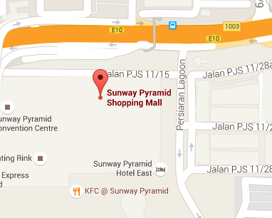 google map sunway pyramid