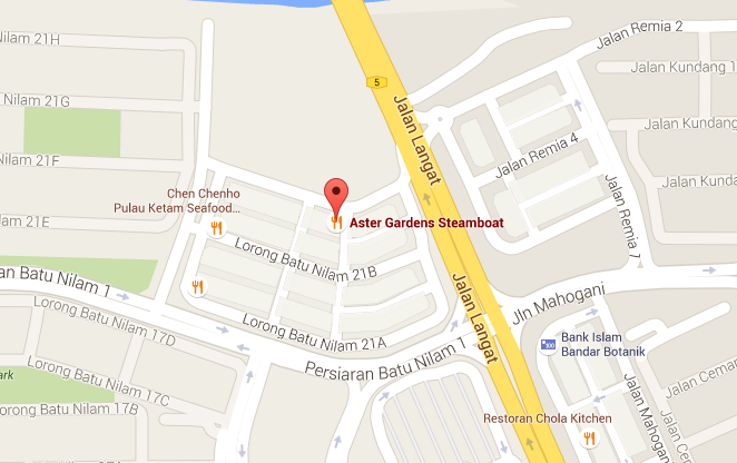 aster steamboat klang google map