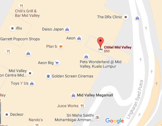 google-map-cuco-cititel-mid-valley-hotel-kuala-lumpur